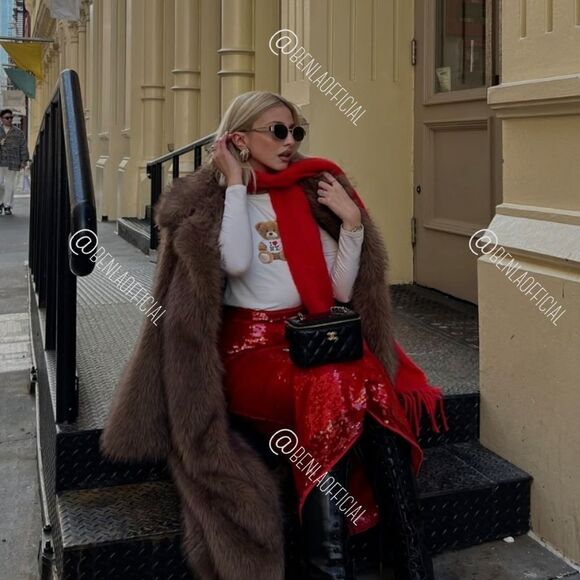 NWT ZARA Zara high waistβSEQUIN MIDI SKIRT ZW COLLECTION - Picture 4 of 9